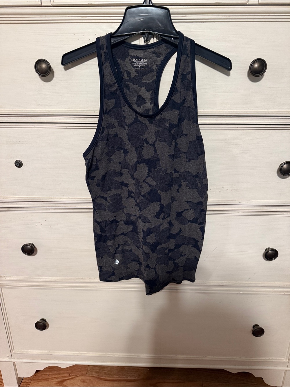 Athleta Black Camo Racerback Tank Top